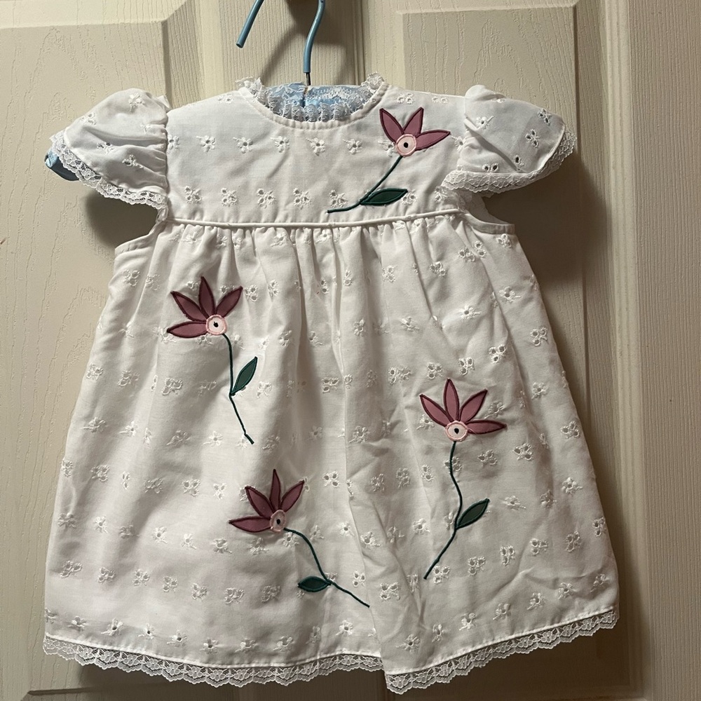 Adorable eyelet toddler dress